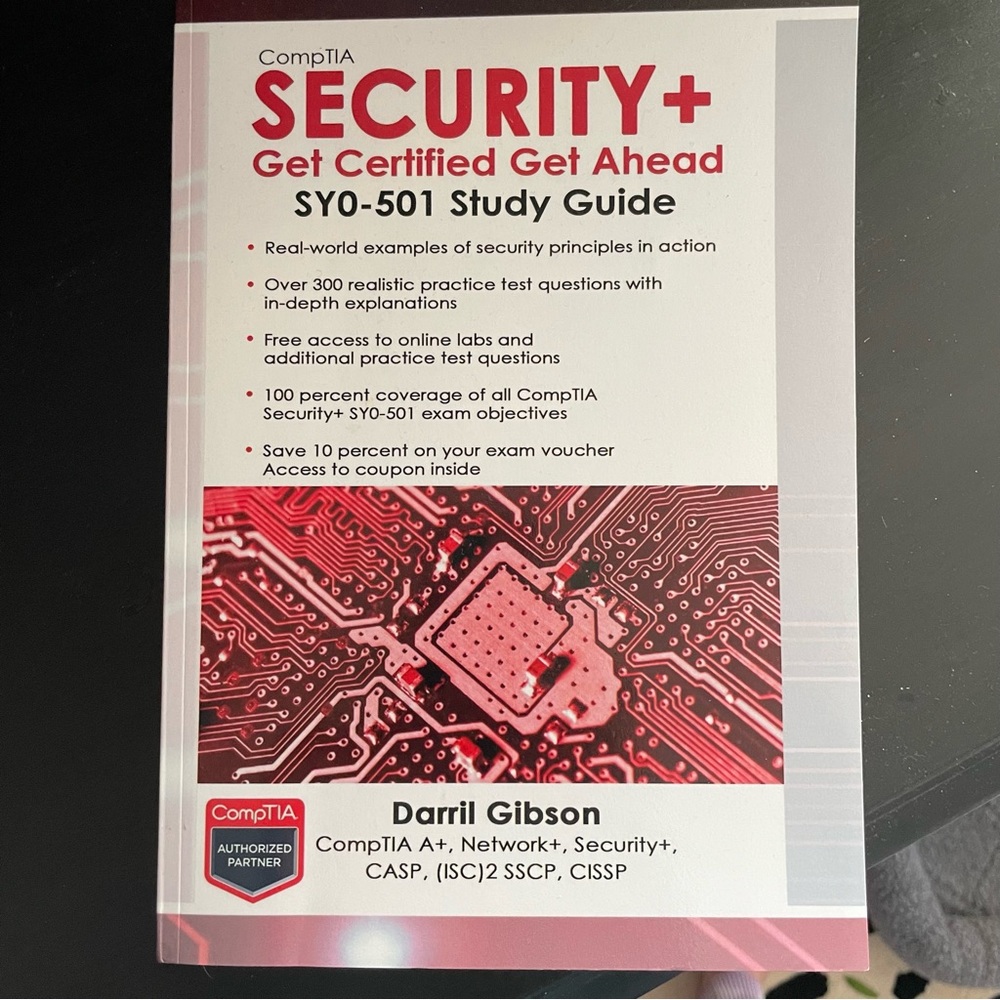 CompTIA Security+ book SYO-501 Study Guide BRAND NEW